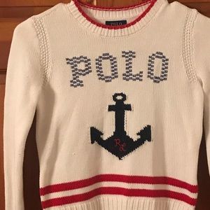 Girls size 7 polo sweater/polo shirt with teddy bears